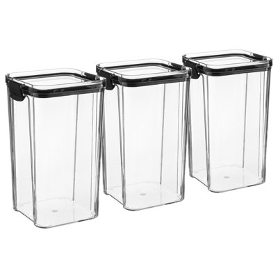 Argon Tableware - 3x Food Storage Containers - 1.3 Litre