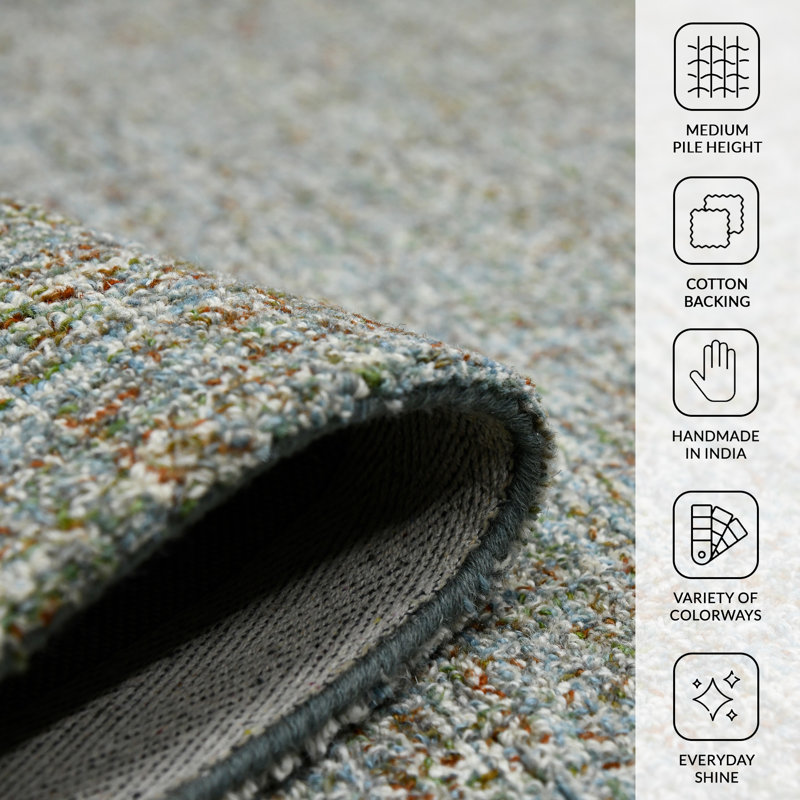 Onnig Hand Tufted Wool Indoor Rug, Rectangle 8'6" x 11'6"