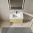 Bathroom Vanity Combo W/Single Resin Sink-876978605
