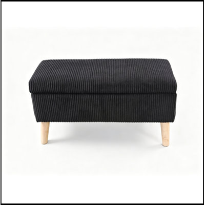 Upholstered Bench with Flip-Top Storage and sturdy legs