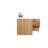 Chelsei 58.75'' Double Bathroom Vanity with Plastic Top-1300244930