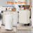 Extra Large 2 Section Dirty Clothes Laundry Basket with Lid, Dirty Clothes Hampers with Removable Bags-395000425