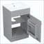 Meuble-lavabo de salle de bain avec lavabo, meuble-lavabo avec tablette de porte et tablette réglable (robinet non inclus)-1055192154