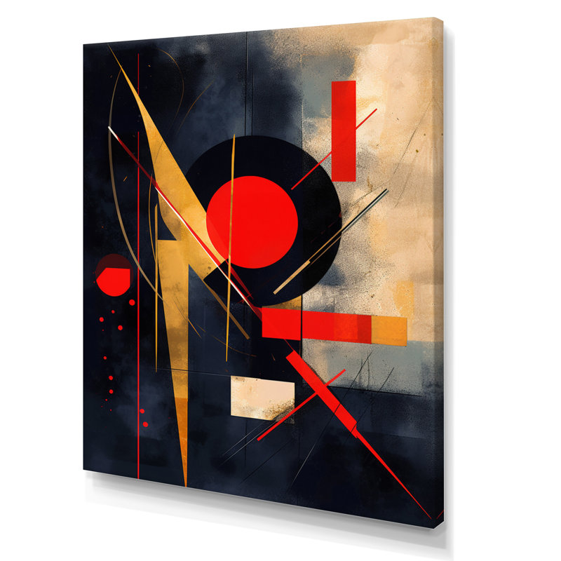 «Red and Black Profondeur Corner III», reproduction sur toile encadrée, Toile tendue, H 40 po x l 30 po x P 1,5 po