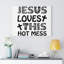 This Hot Mess - Wrapped Canvas Print-1551256578