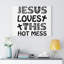 This Hot Mess - Wrapped Canvas Print-1551256581