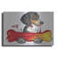 Ophelia & Co. «Tri Color Beagle in Bone Car» par Danny Gordon, art mural en métal-2008942228