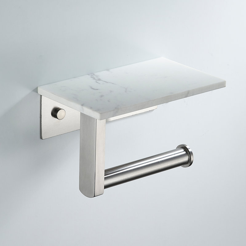 Porte-papier hygiénique Forble® Ultra Marble, Nickel brossé