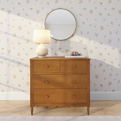 Commode 4 tiroirs Charlotte, pacane