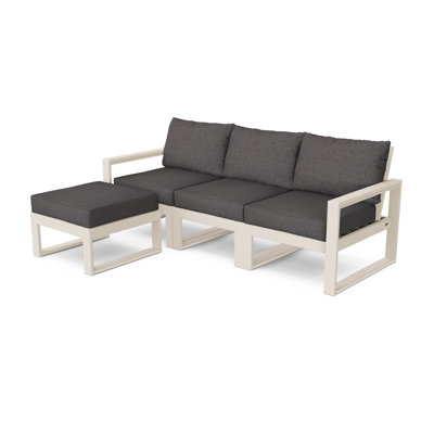Ensemble de conversation modulaire avec repose-pieds POLYWOOD Edge