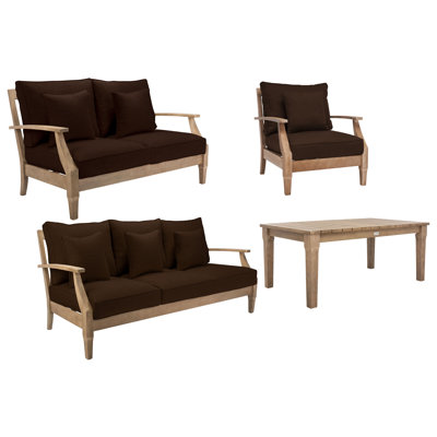 Samya 4 Piece Sofa Seating Group with Cushions