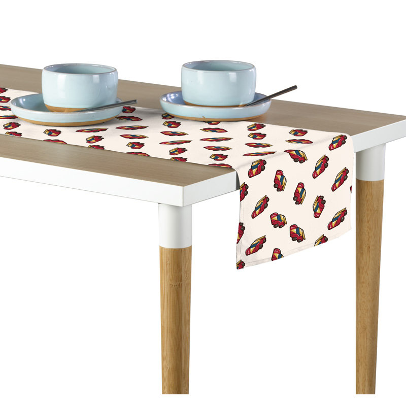 Musmi Geometric Table Runner, 108" x 14"