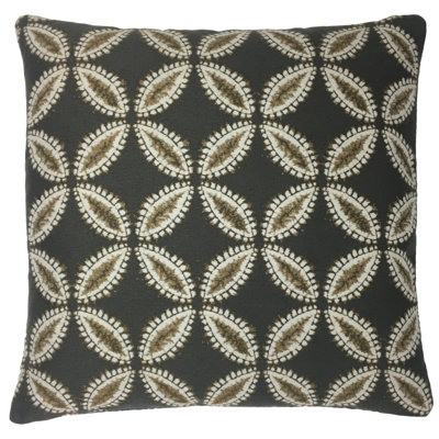  Housse de coussin en duvet géométrique 22 po