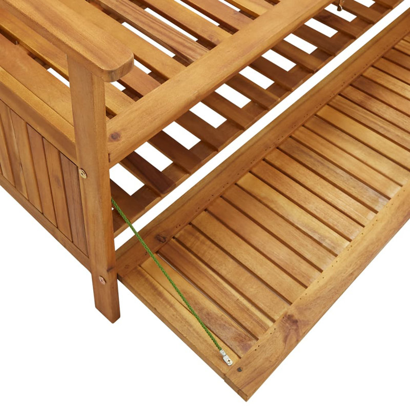 Bubba Solid Wood Outdoor Bench, 84cm H x 148cm W x 63cm D