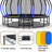 16Ft Trampoline With Enclosurerecreational Trampolines With Ladder And Antirust Coating, Astm Approval Outdoor Trampoline For Kids