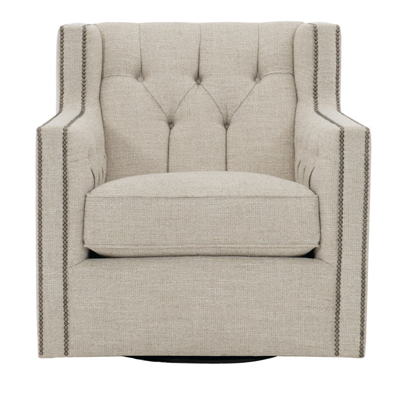 Candace Swivel Wingback Chair, Cream