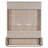 Queen Size Murphy Bed with Sofa and LED, Beige