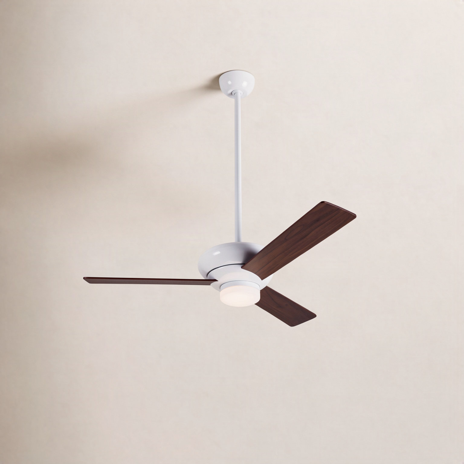 Altus 42'' 3 Blade Ceiling Fan with LED Light Kit, Mahogany, Brushed Aluminum, Fan Speed and Light Control (2-wire)