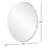 Steele Polished Silver Round Mirror