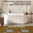 Acrylic Bathtub,V Shape Pleated Design,Chrome Drain and Classic Slotted Overflow,Cupc Certified