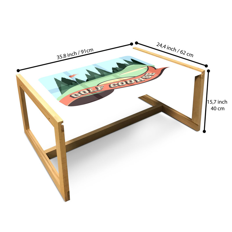 Jaheen Sled Coffee Table, 90cm H x 62cm W x 40cm D