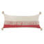 Housse de coussin décoratif contemporaine 100% coton à franges Color Block-597759240-636932945