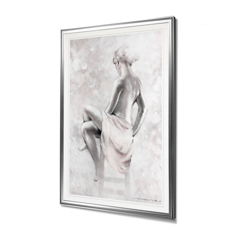 «Soft Rhapsody II», reproduction, H 30 po x l 22 po x P 1,5 po, Cadre argenté