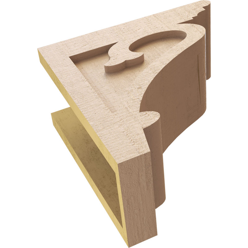 Bois de cèdre brut Mayflower TimberThane Corbel, apprêté brun clair, H 12 po x l 6 po x P 12 po