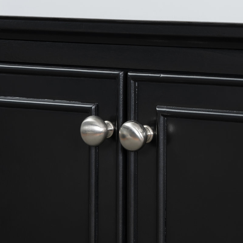 Base de meuble-lavabo simple 29,5 po seulement, Noir, noir, noir, noir