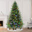 7.5' Artificial Fir Christmas Tree with Color & Clear Lights