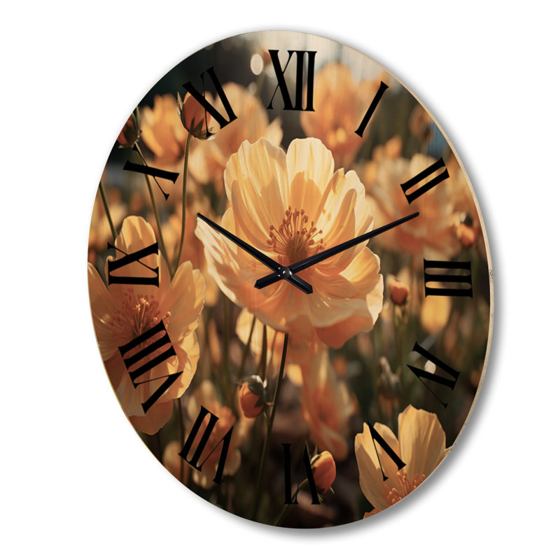 Horloge murale en bois massif Yensid, Très grand