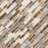 Interlocking 12 in. x 13 in. Glossy Glass Mosaic Wall Tile-36929934