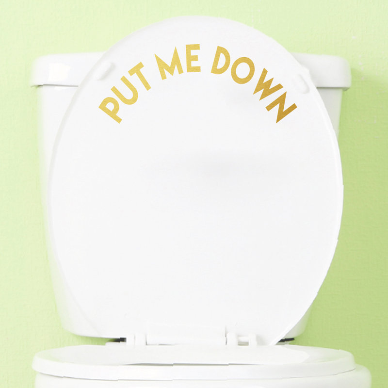 Adhésif décoratif «Put Me Down», Or