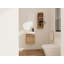 Meuble-lavabo à fermeture en douceur avec lavabo et support de rangement, 16 po pour petite salle de bain