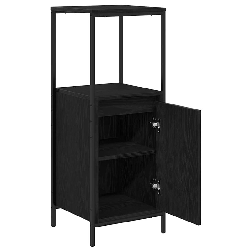 Bathroom Cabinet, Black Oak