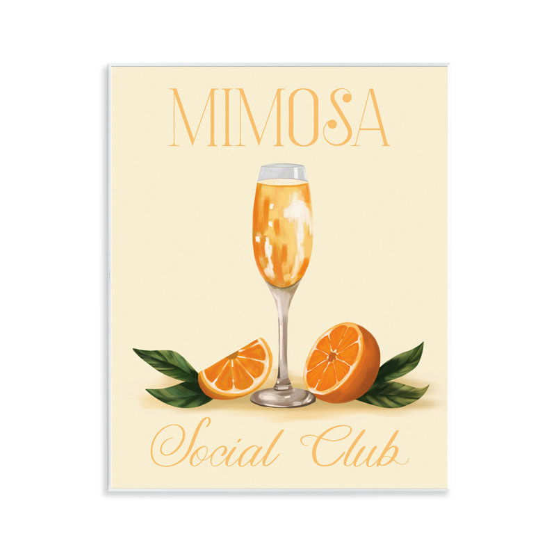  Mimosa Social Club Wall Plaque Art by Hey Bre! Creative Studio