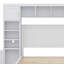 Lit en bois avec armoire et tablette tout-en-un-782369303