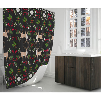Rideau de douche Botanical Deer