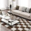 Tapis à carreaux blanc et brun idéal pour le bureau / chevet / salon-2030541864-2030541856