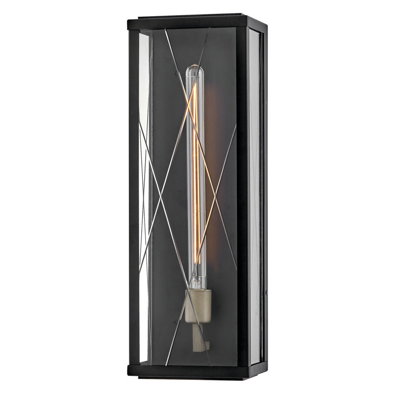 Monte Wall Mount Aluminum Outdoor Lantern - Adjustable Height, 22" H x 7.5" W x 5.75" D