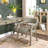 LUMERA Collection Tufted Arm Dining Chair Gray-106905282-106905281
