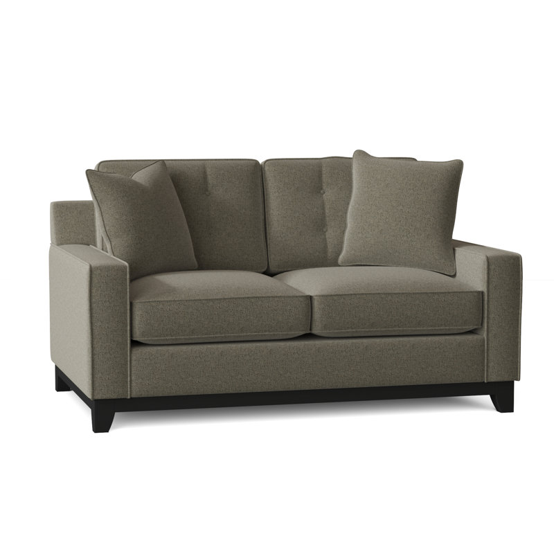Carollton Upholstered 62'' Loveseat, Vibe Ashen Chenille