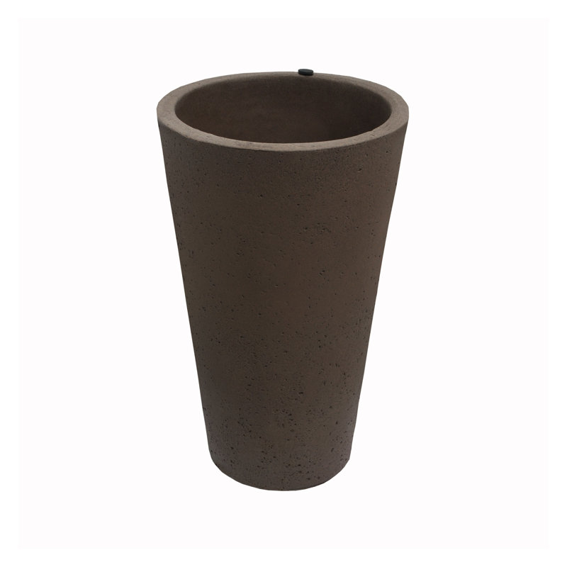 Crete Self-Watering Planter, Tall, 25" H x 15" W x 15" D