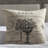 Paris Script Linen Throw Pillow