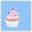 Bubble Gum Cupcake Print by Katy Montica-1619139457-1619139517