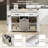 Kitchen Island With Trash Can Storage Cabinet, Kitchen Cart With Drop Leaf, Spice Rack, Towel Rack And Drawer, Rolling Kitchen Island On Wheels With Adjustable Shelf-83626246