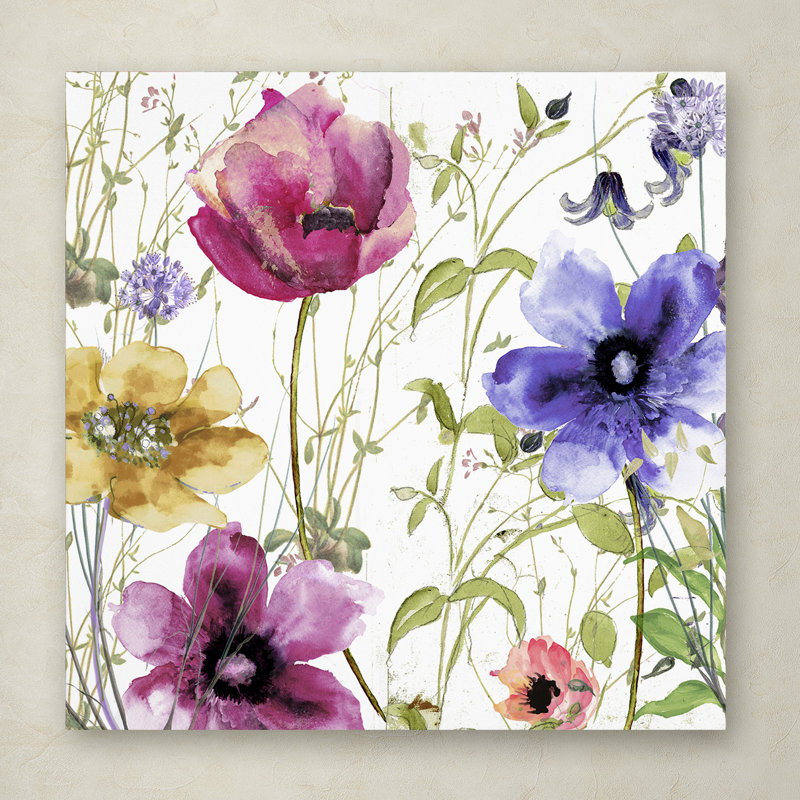 «Jadaya Summer Diary I» par Color Bakery, reproduction d'art sur toile tendue, H 35 po x l 35 po x P 2 po
