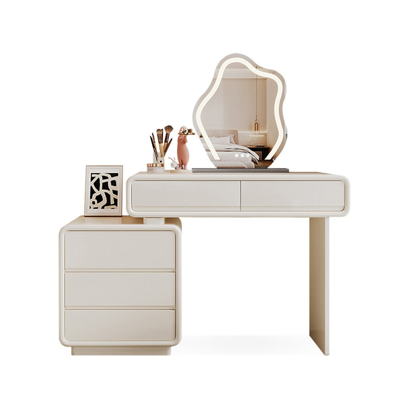 Makeup Vanity with Light mirror,5 drawers