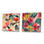 Motif de jungle, feuilles de palmier I - ensemble d'art mural sur toile Jungle-102579007-102579002