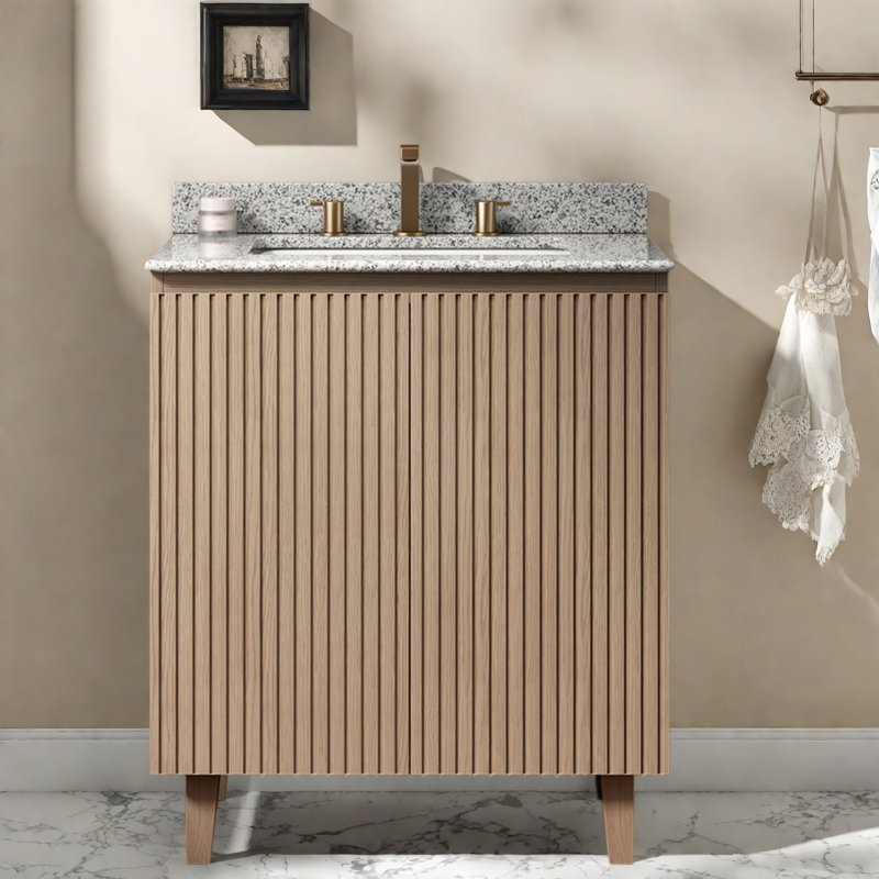 Meuble-lavabo avec rangement, 29.92